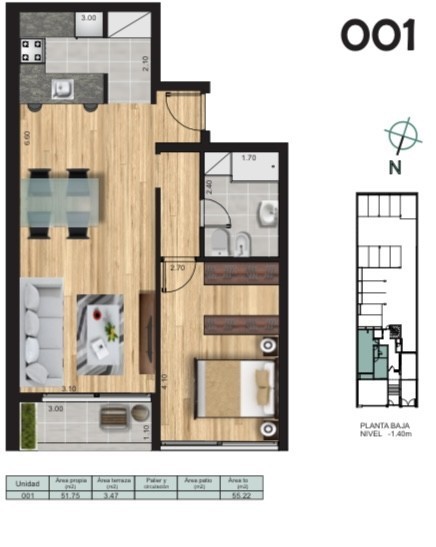 Apartamento de 1 dormitorio en el corazon de Malvin